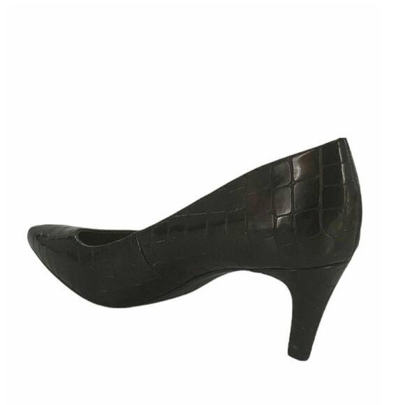 Bandolino Jossline Shoes Womens Size 8.5M Brown Printed Pointed Toe Pump Heels - Picture 5 of 7